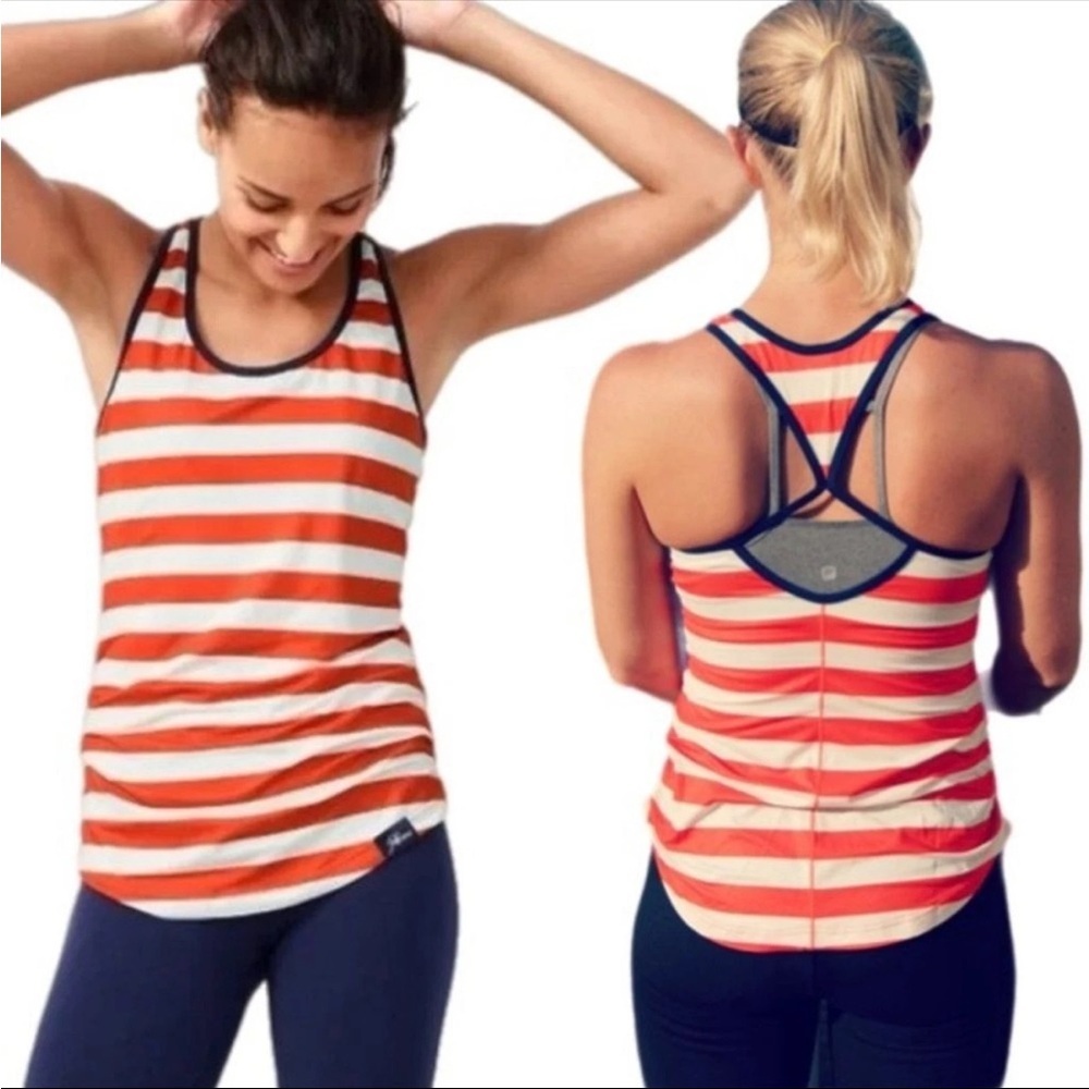 New Balance By J. Crew 
Tank Top Striped Size M